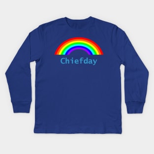 Chief Day Rainbow Days of the Week Kids Long Sleeve T-Shirt